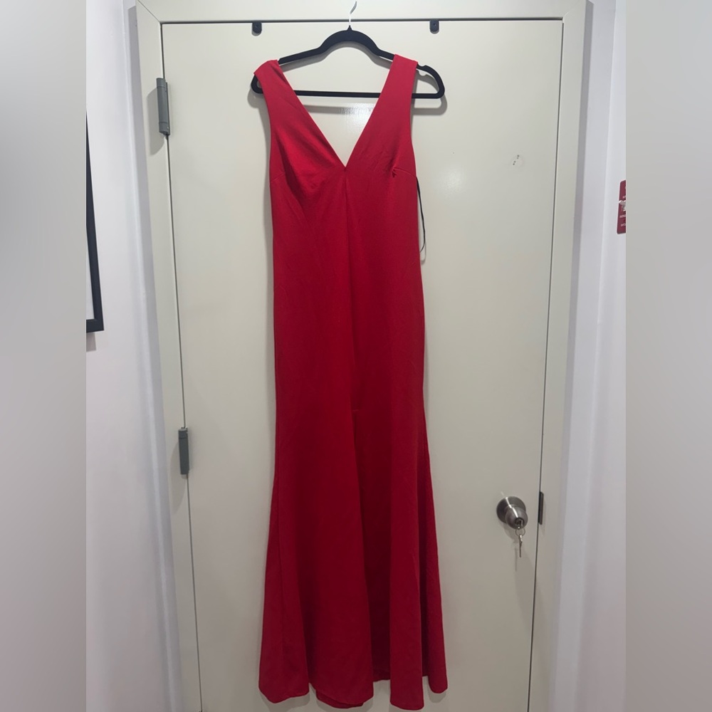 Lulu's Vibrant Red Maxi Dress